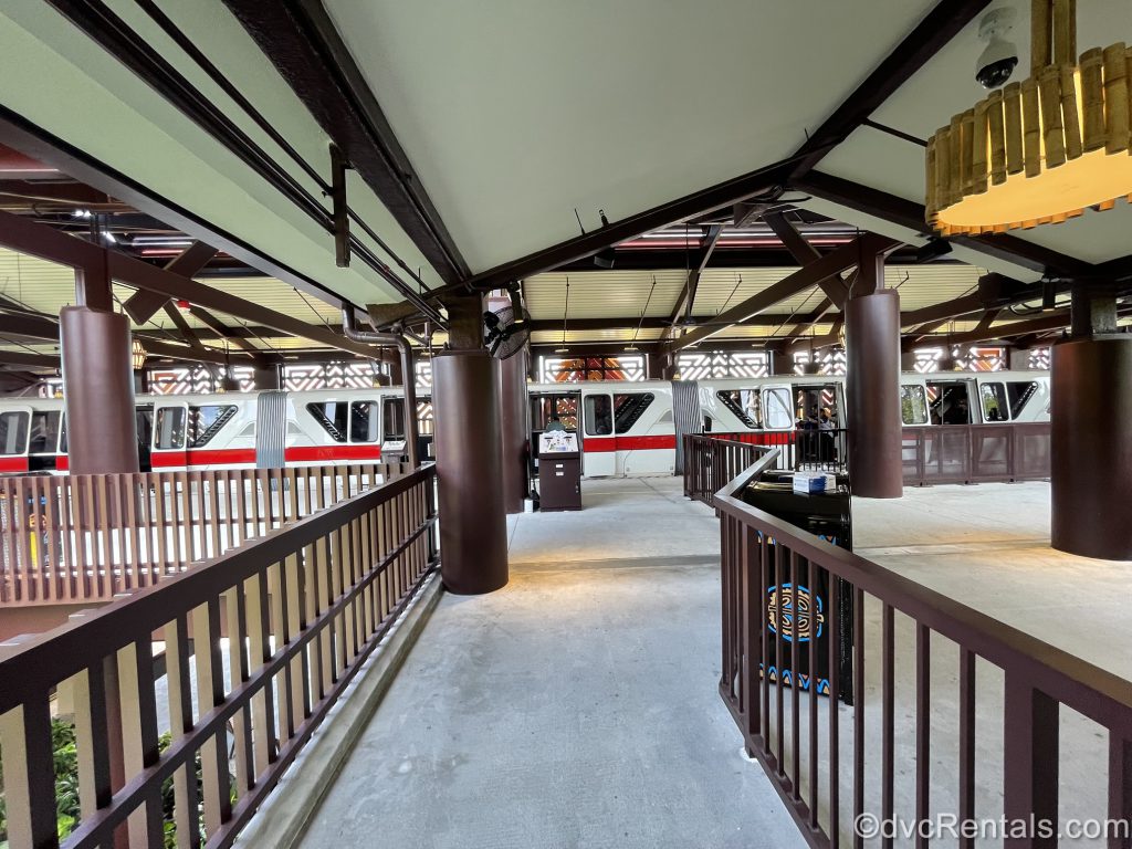 monorail at Disney’s Polynesian Villas & Bungalows