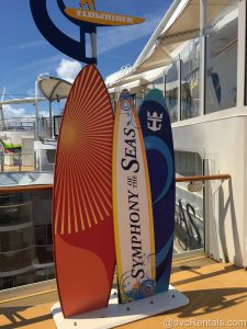 Surfboards on the Symphony of the Seas