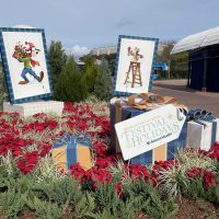 decorations for Epcot International Festival of the Holidays