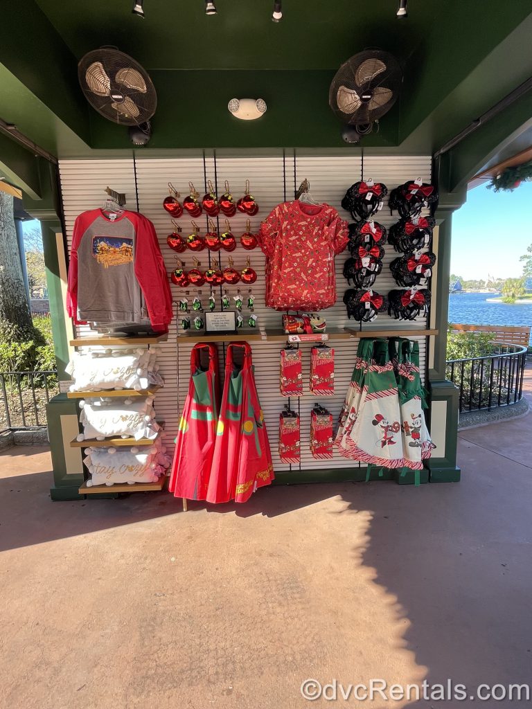 Merchandise from the Epcot International Festival of the Holidays