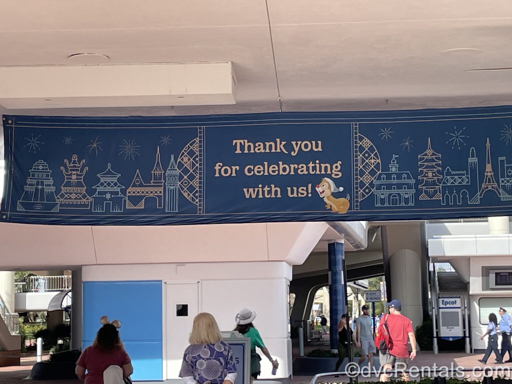 Sign for the Epcot International Festival of the Holidays