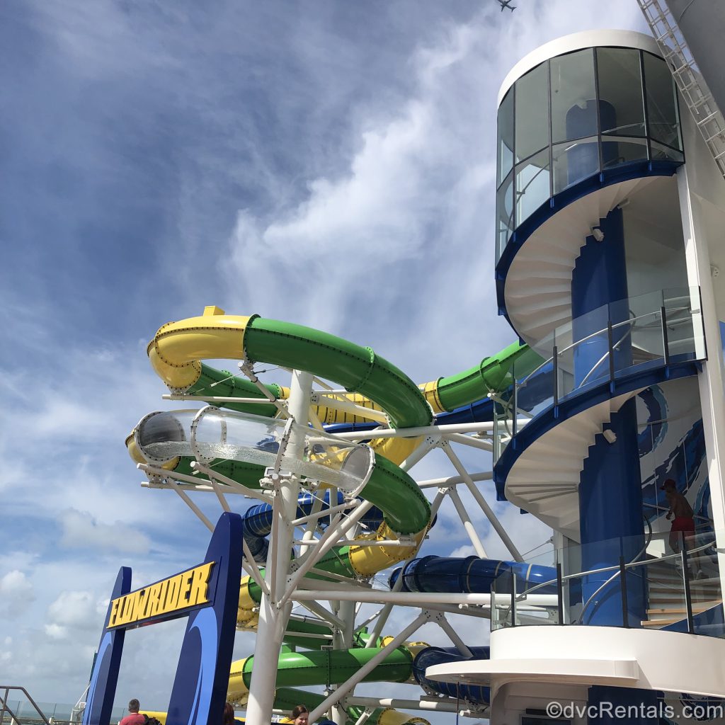 Waterslides from a Royal Caribbean ship