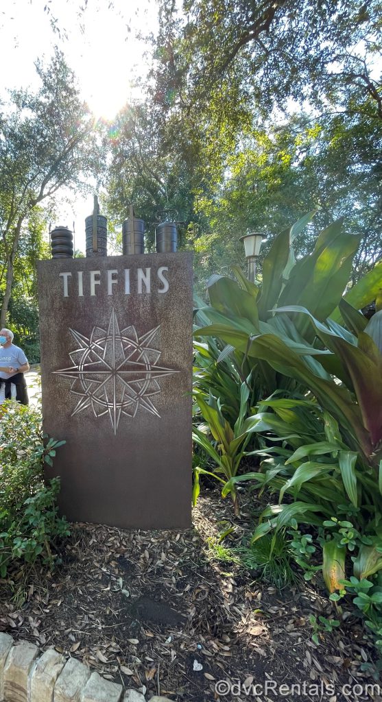 Sign for Tiffins at Disney’s Animal Kingdom