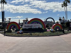 Signage for the Epcot International Festival of the Arts