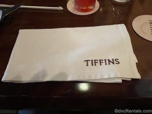 Tiffins table décor