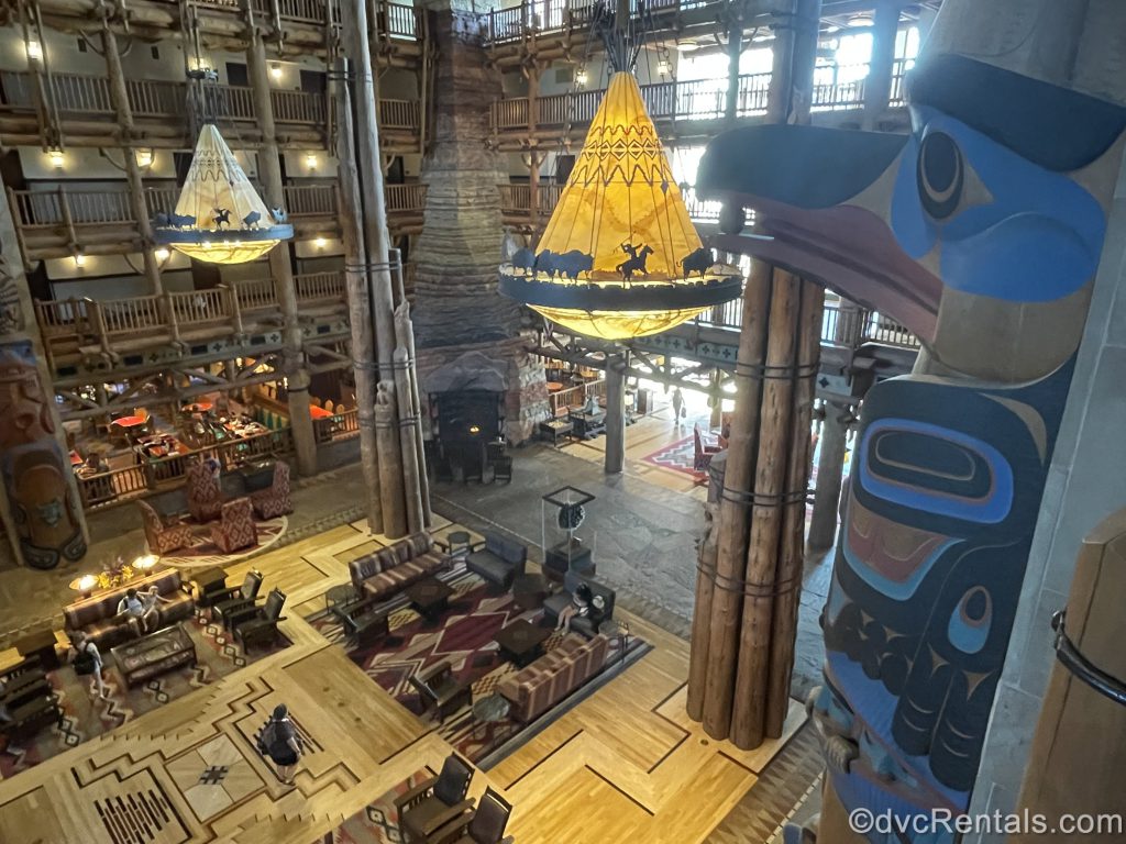 Lobby of Disney’s Wilderness Lodge