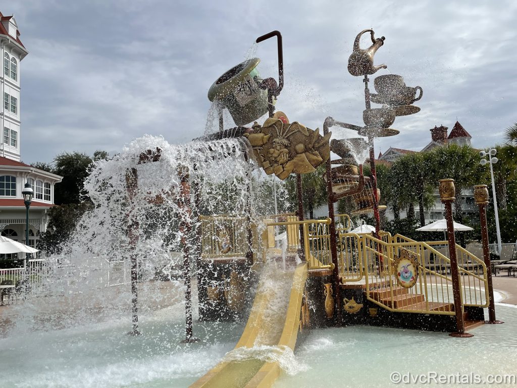 Waterplay area at the Villas at Disney’s Grand Floridian Resort & Spa