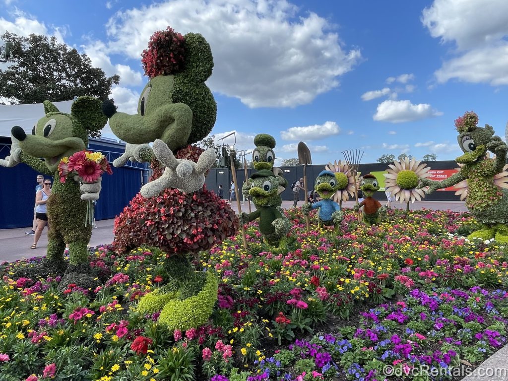 Topiaries from the Epcot International Flower & Garden Festival