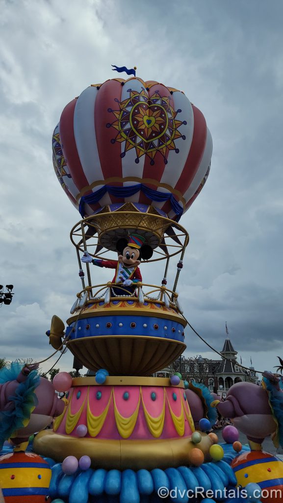 Mickey Mouse in the Festival of Fantasy Parade