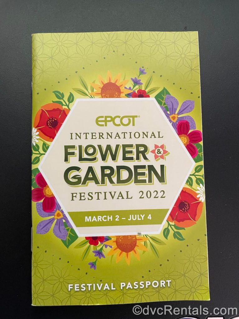 Passport from the Epcot International Flower & Garden Festival
