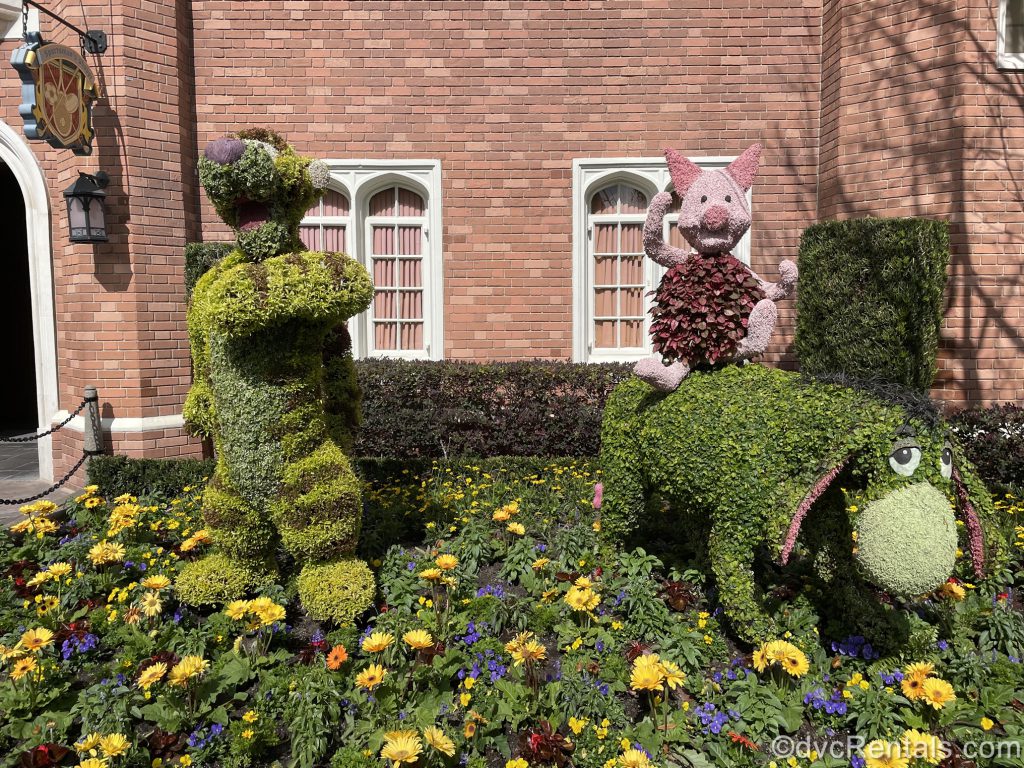 Eeyore, Tigger and Piglet topiaries from the Epcot International Flower & Garden Festival