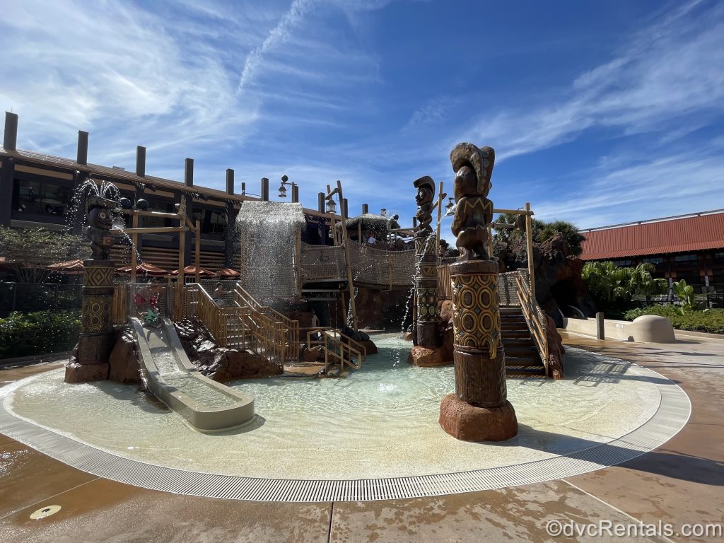 Waterplay area at Disney’s Polynesian Villas & Bungalows