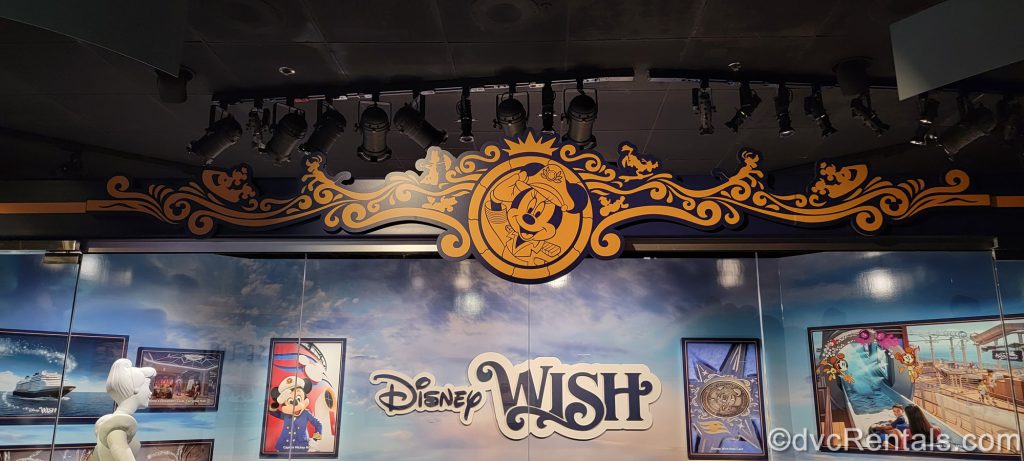 Disney Wish display at Walt Disney presents