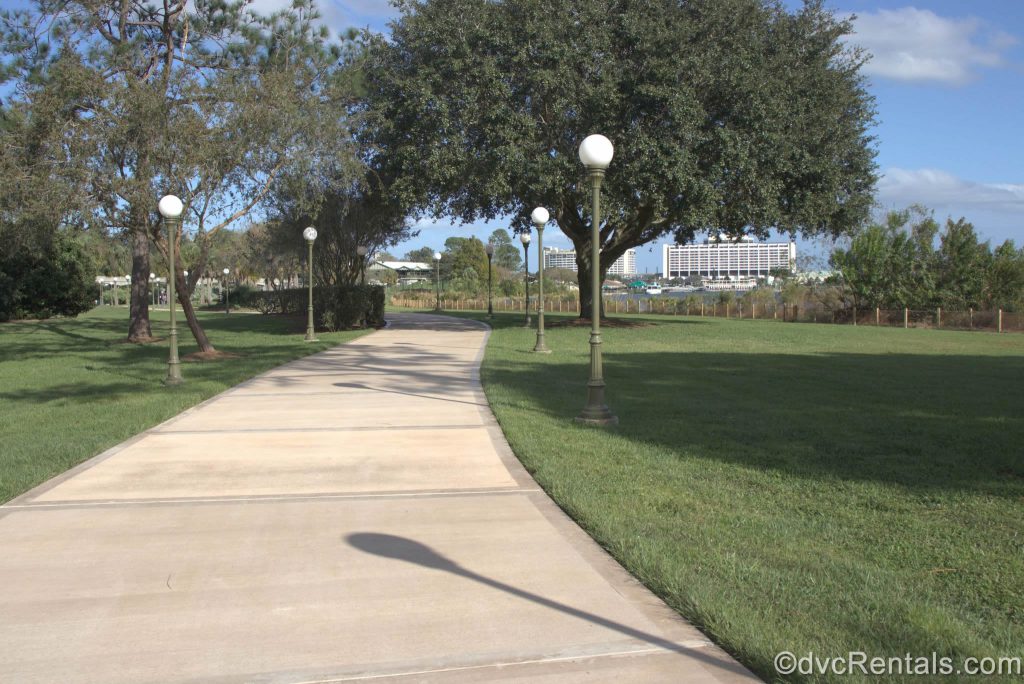 Walking path from the Villas at Disney’s Grand Floridian Resort & Spa to Disney’s Magic Kingdom