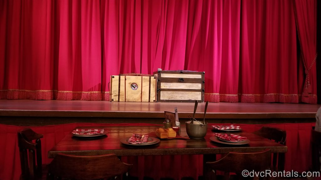 Hoop-Dee-Doo stage for the Pioneer Hall Players
