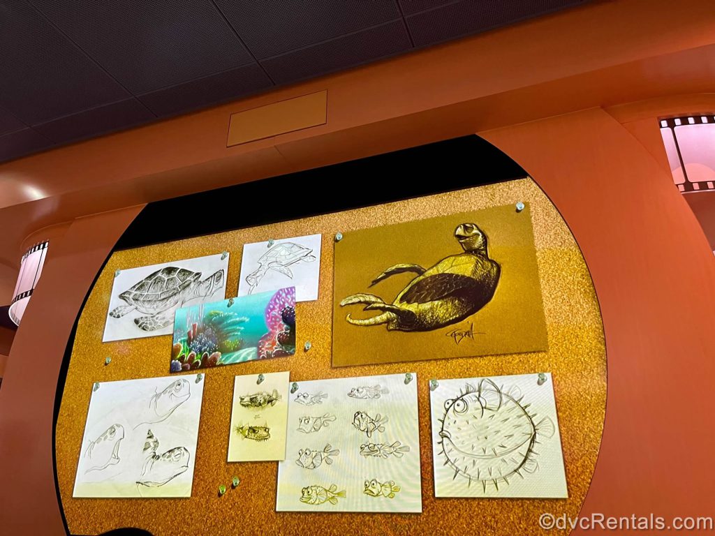 Décor from the Animator’s Palate on the Disney Dream