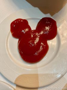 Dinner option from the Royal Palace on the Disney Dream