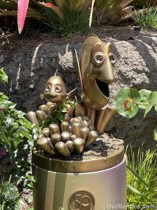 Dory and Nemo gold statue