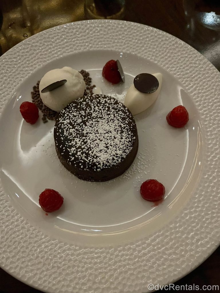 Dessert from Topolino’s Terrance at Disney’s Riviera Resort