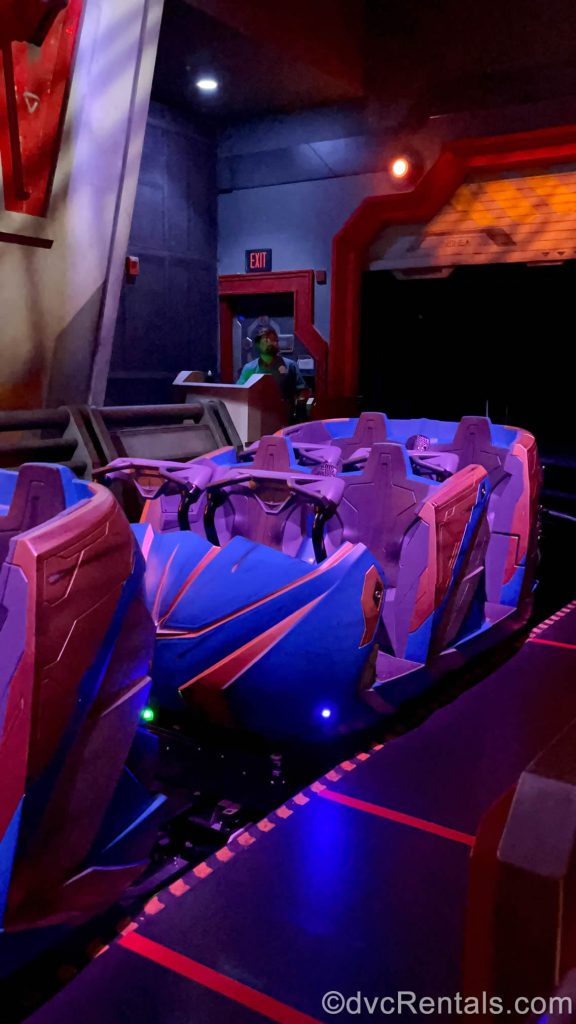 Guardians of the Galaxy: Cosmic Rewind – attraction vehicle