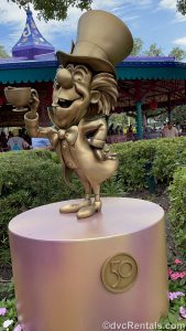 Mad Hatter Gold Statue