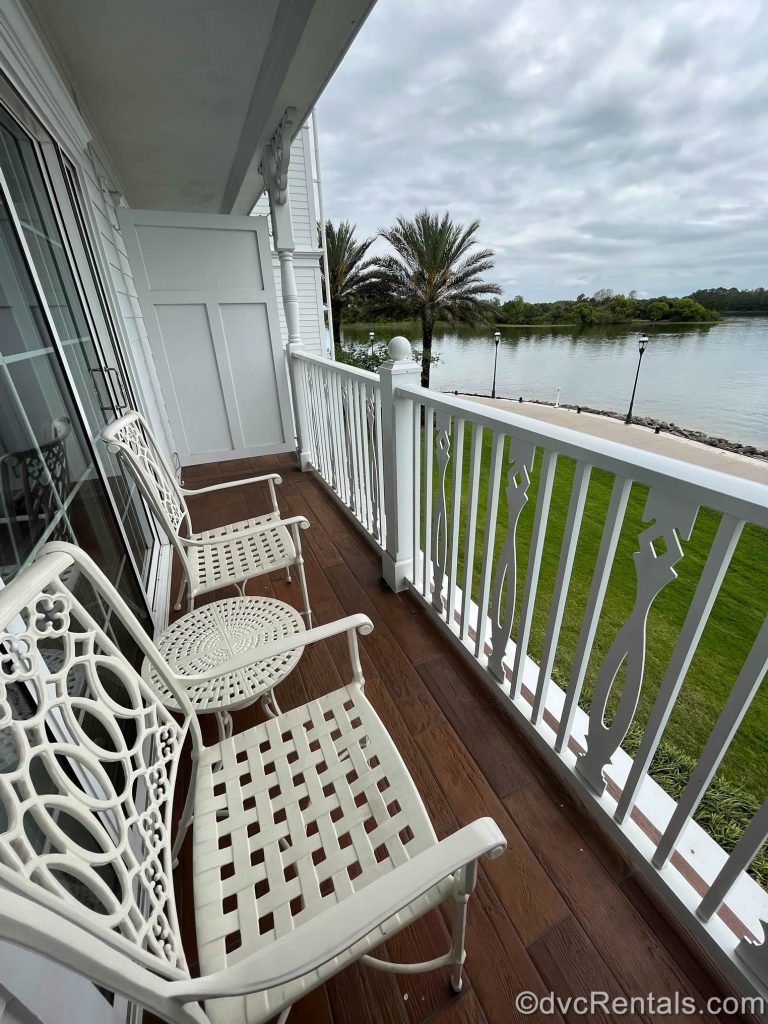 view from a balcony at Disney’s Grand Floridian Resort & Spa