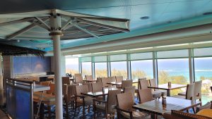 Dining area at Cabanas on the Disney Dream