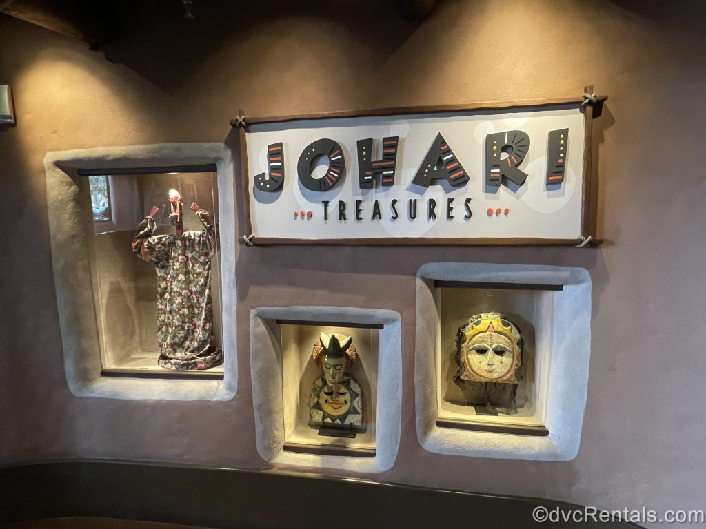 Sign for Johari Treasures at Disney’s Animal Kingdom Villas – Kidani Village