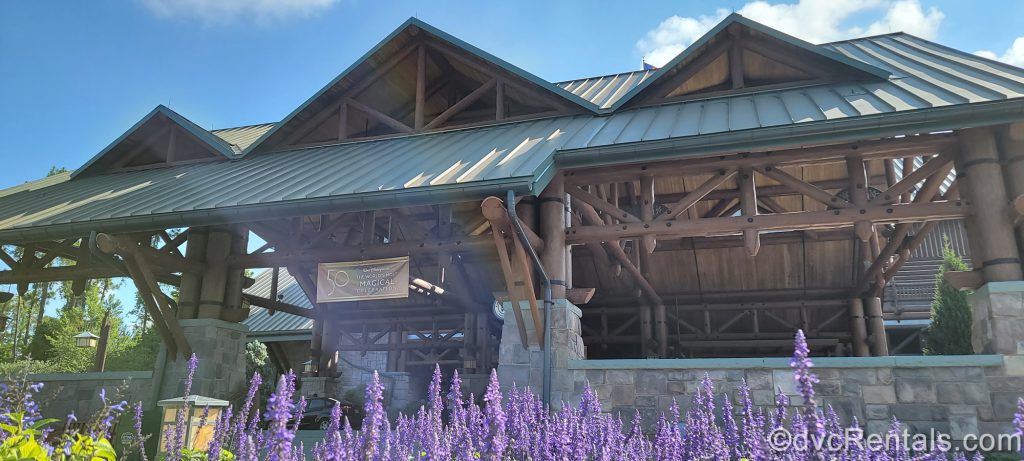entrance to Copper Creek Villas & Cabins at Disney’s Wilderness Lodge