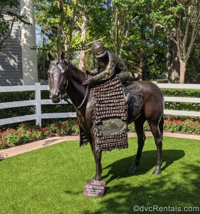 Jockey statue at Disney’s Saratoga Springs Resort & Spa