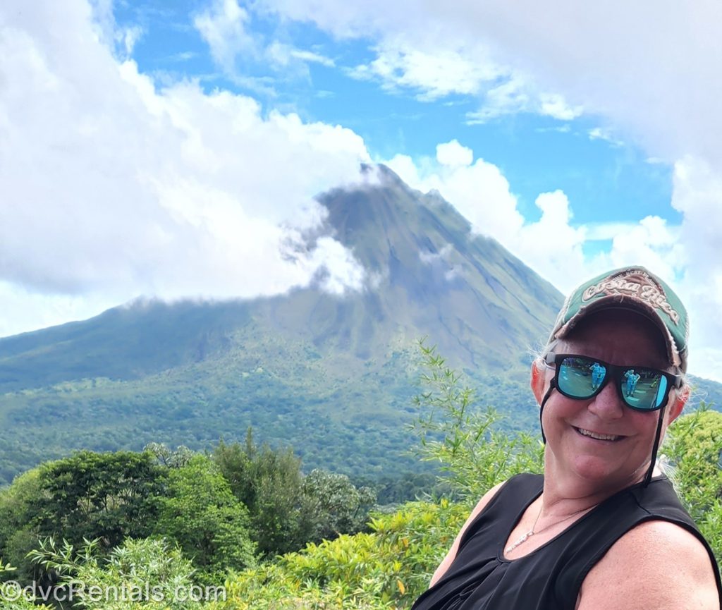 Team Member Debbie with Arenal Volcano in the background