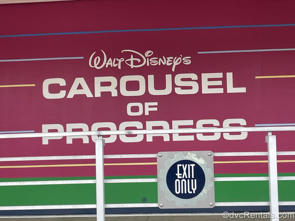 Sign for the Carousel of Progress at the Magic Kingdom