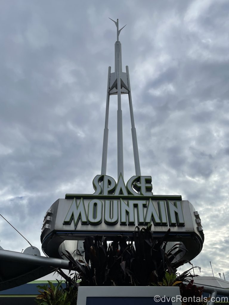 Sign for Space Mountain