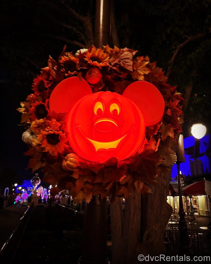 Pumpkin Light Shaped as Mickey Mouse