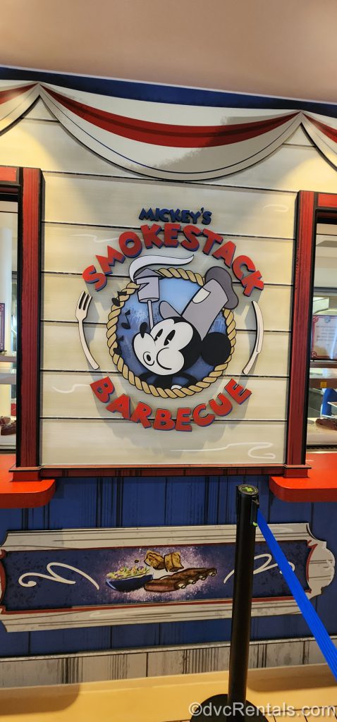Mickey's Smokestack Barbecue Sign