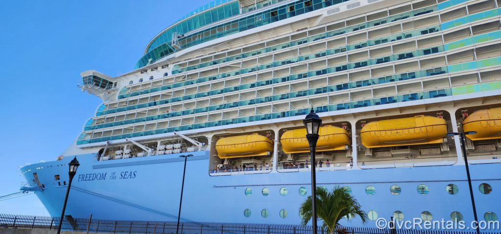 Exterior of the Freedom of the Seas Ship