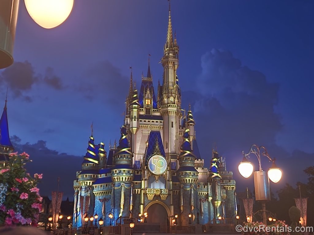 Cinderella Castle at night