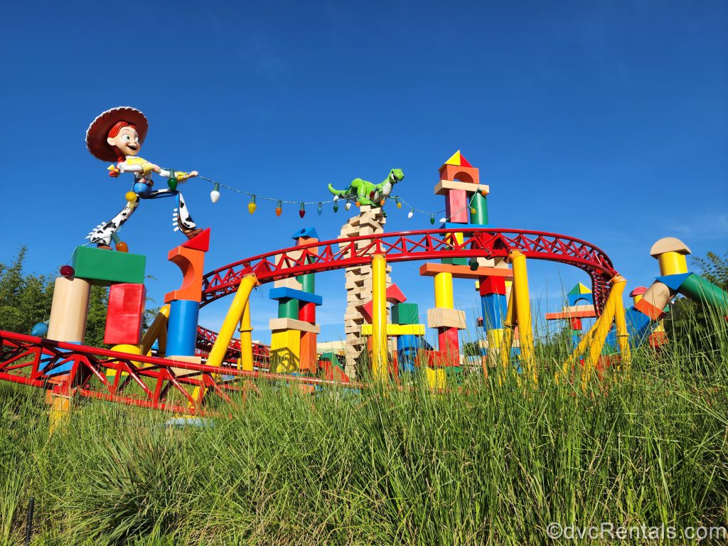 Jessie and Rex in Toy Story Land