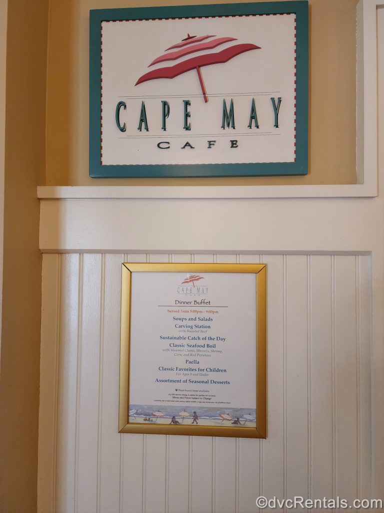 Cape May Cafe Sign