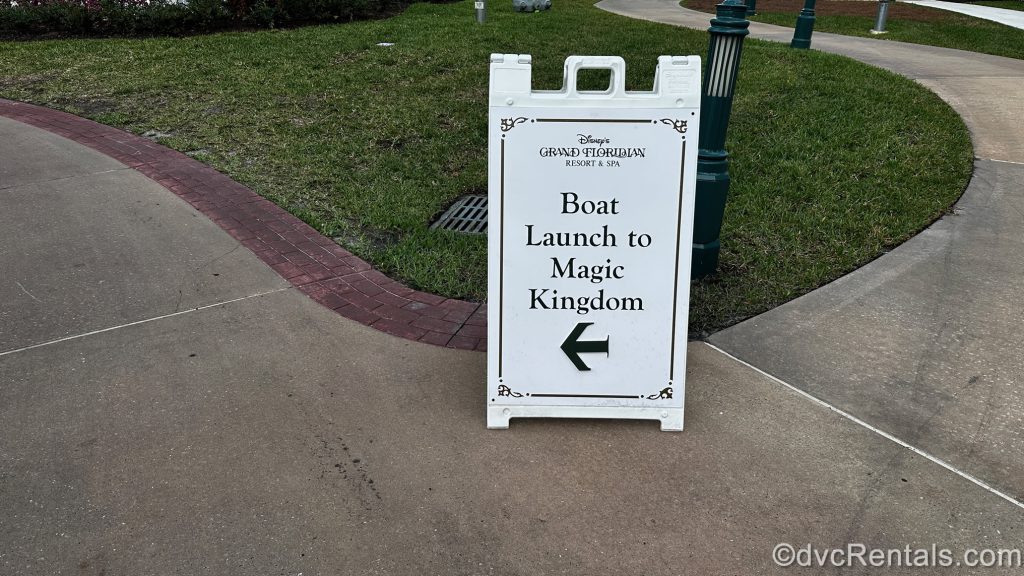 Grand Floridian Boat Dock Sign