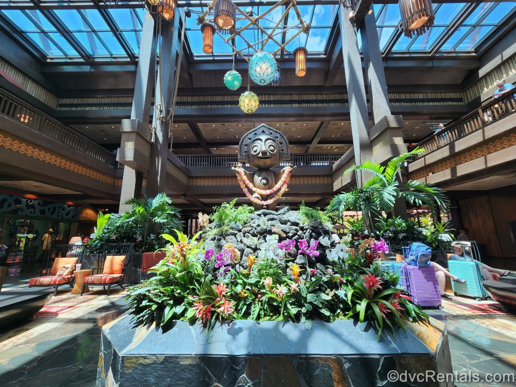 Statue in Disney’s Polynesian Villas Lobby