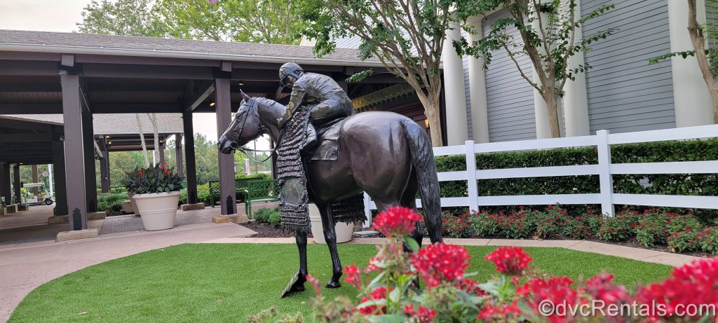 Horse Statue outside Carriage House