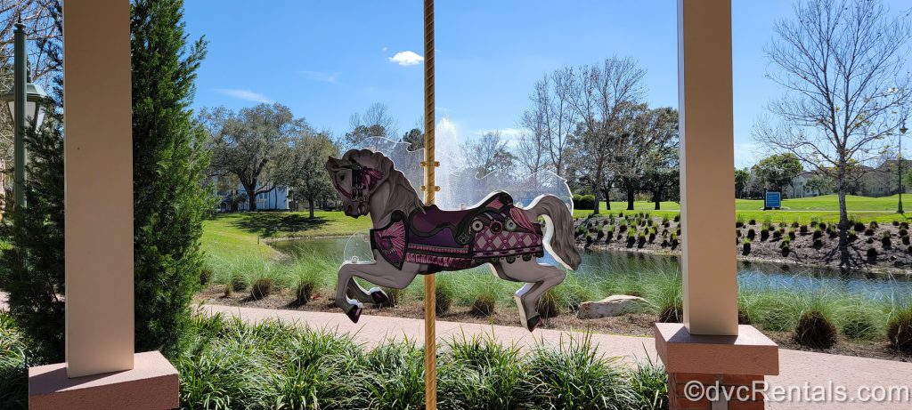 Carousel Horse on the grounds of Disney Springs