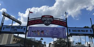 Wide World of Sports Sign for Princess Race
