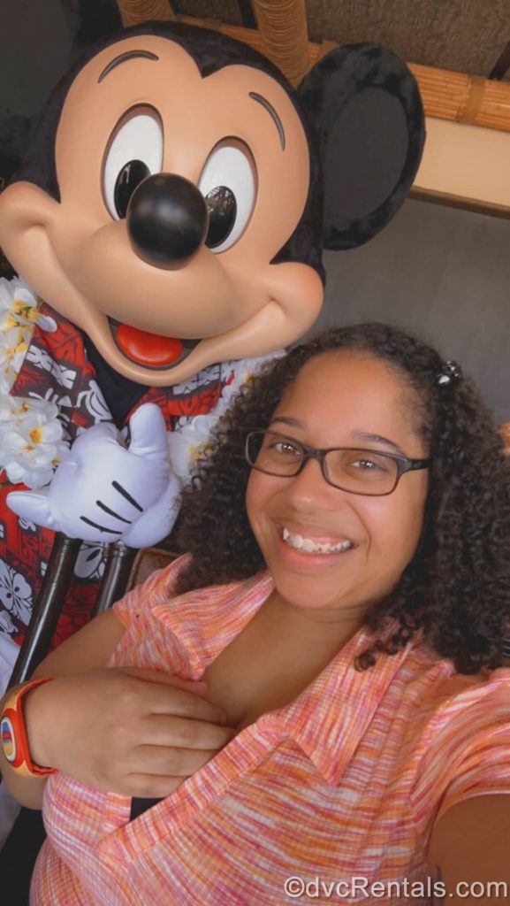 Mya with Mickey Mouse