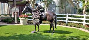Horse Statue outside the Carriage House