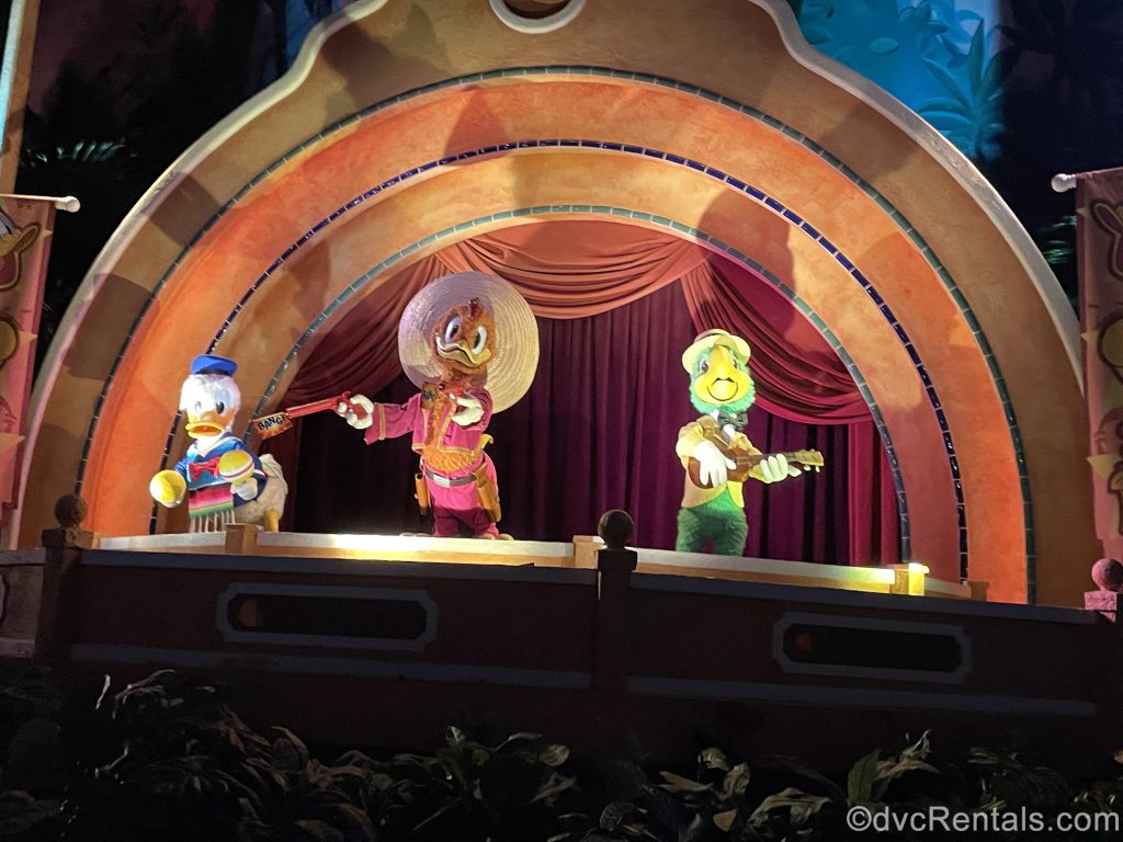 Donald, Jose, and Panchito Animatronics