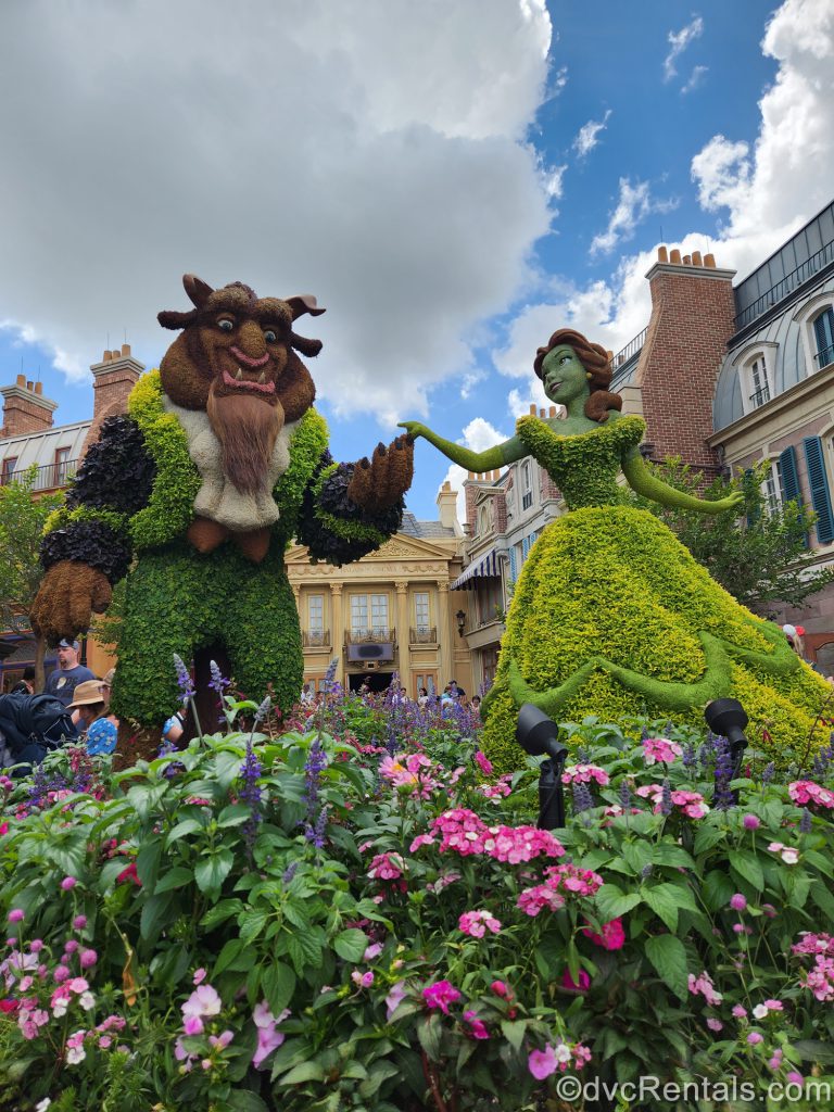 Belle and the Beast Topiaries