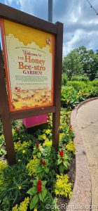 Honey Bee-Stro Garden Sign