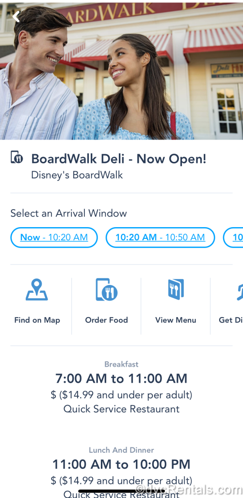 Boardwalk Diner Mobile Order Page